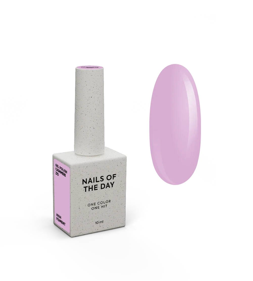 NAILSOFTHEDAY Gel polish Cashmere 270 — pastelno ljubičasti gel lak, 10 ml