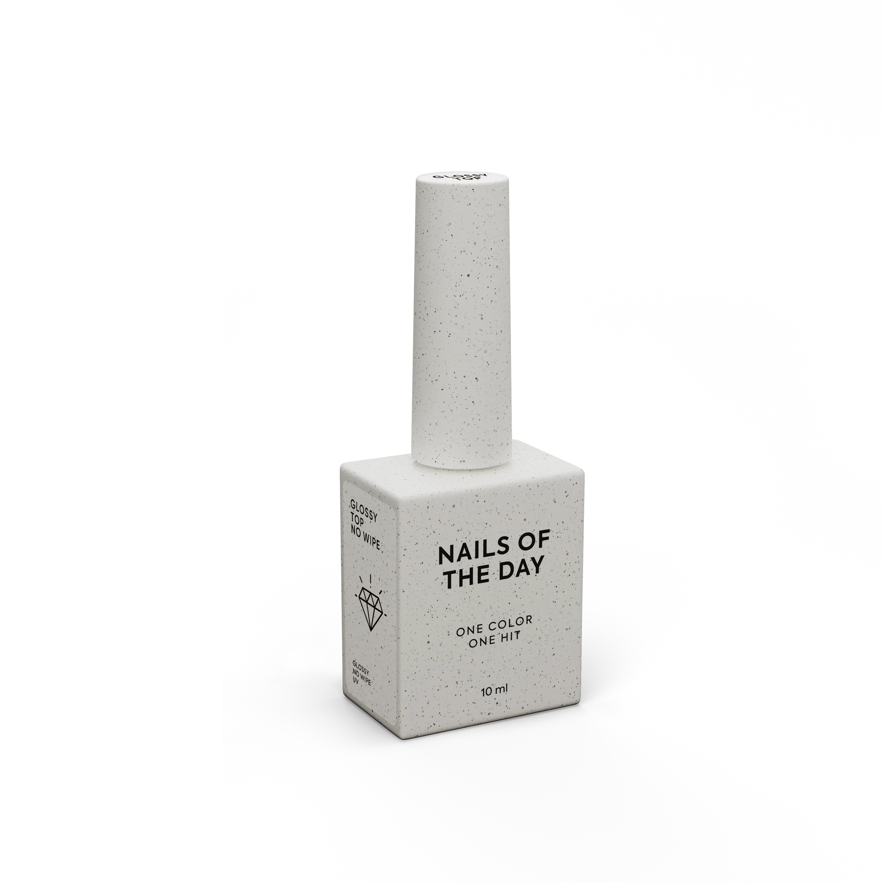 NAILSOFTHEDAY Glossy top no wipe — Proziran, 10 ml